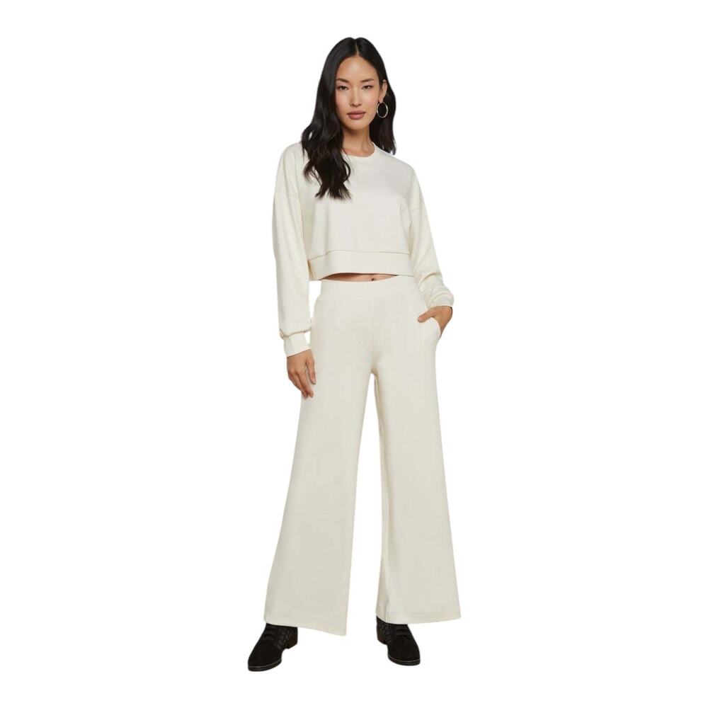 L'AGENCE Darcelle High Rise Pull On Black Wide Leg Pants Women's Size Small - Picture 15 of 16